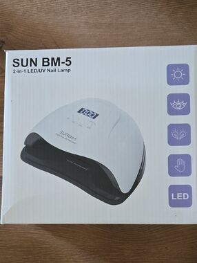 SUN BM-5 LED/UV Nail Lamp - White & Black